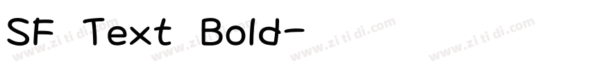 SF Text Bold字体转换